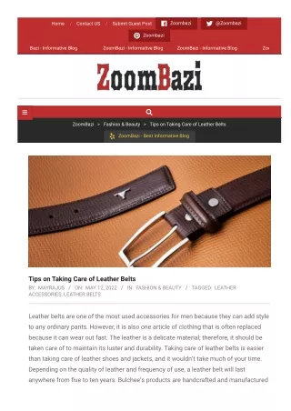 tips-on-taking-care-of-leather-belts-