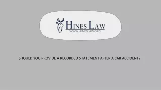 SHOULD YOU PROVIDE A RECORDED STATEMENT AFTER A CAR ACCIDENT_
