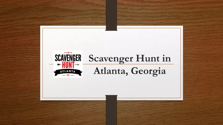 scavenger hunt in atlanta georgia