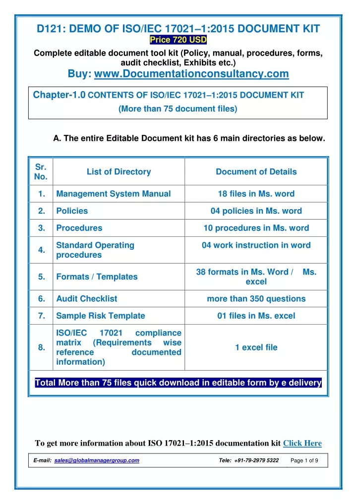 d121 demo of iso iec 17021 1 2015 document