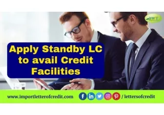 Apply Standby LC to avail Credit Facilities | SBLC MT760