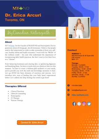 dr erica arcuri toronto on