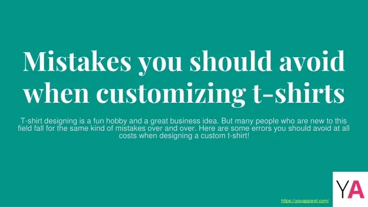 mistakes you should avoid when customizing t shirts
