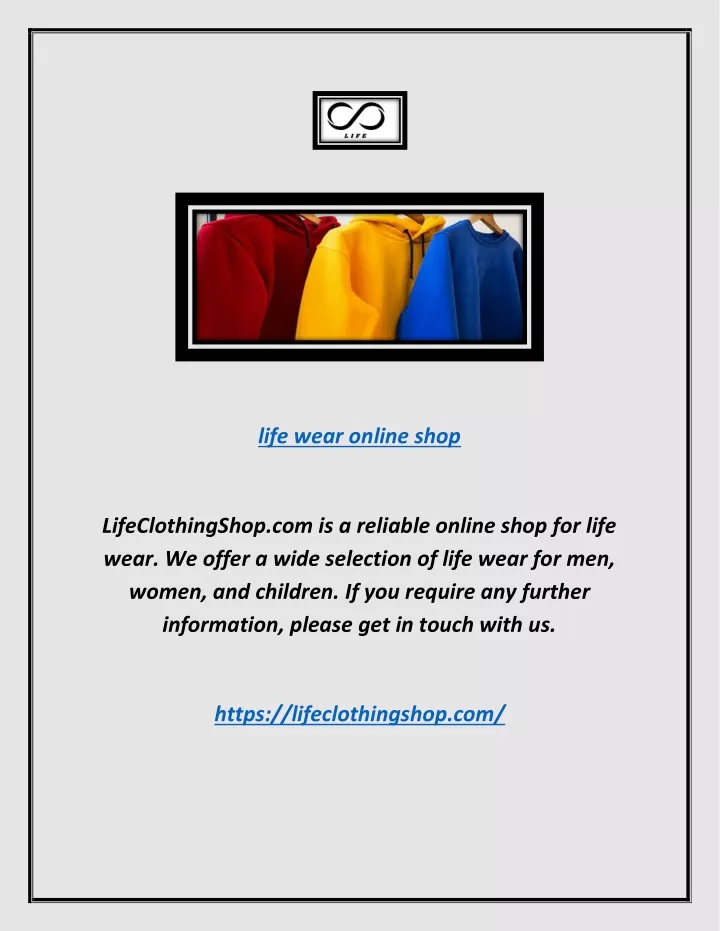 life wear online shop