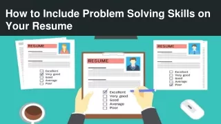 How to include problem solving skills on your resume
