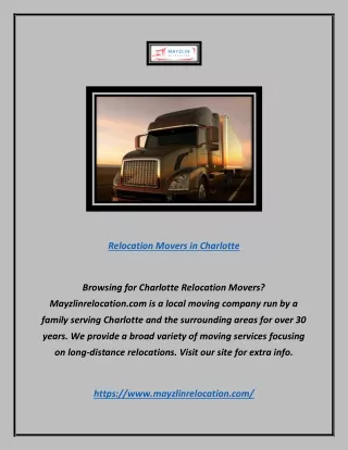 relocation movers in charlotte