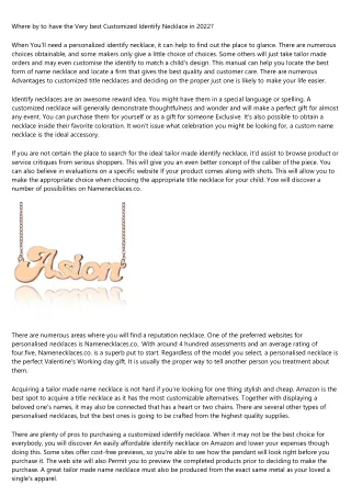 24 Hours to Improving name necklace