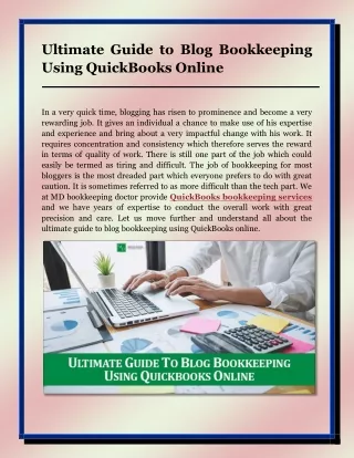 Ultimate Guide to Blog Bookkeeping Using QuickBooks Online