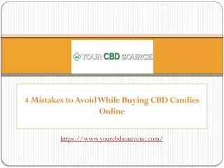 4 Mistakes to Avoid While Buying CBD Candies Online