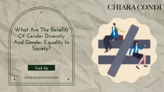 What are the benefits of Gender Diversity And Gender Equality in society