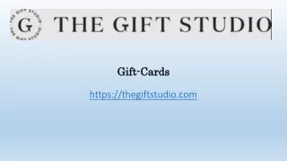 Gift Cards – The Gift Studio
