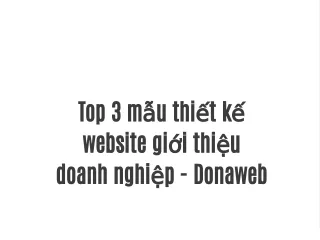 top 3 m u thi t k website gi i thi u doanh nghi