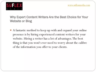 Why Expert Content Writers Are the Best Choice for Your Website or Blog