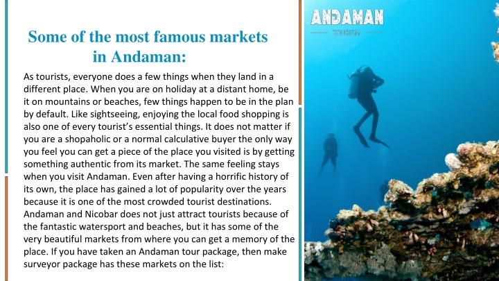 x some of the most famous markets in andaman