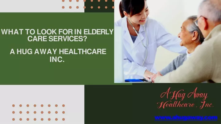 what to look for in elderly