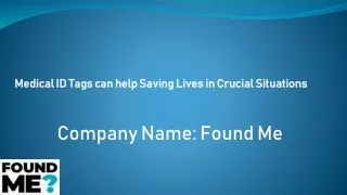 Medical ID Tags can help Saving Lives in Crucial Situations