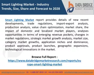smart lighting market industry trends size share