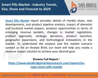 smart pills market industry trends size share