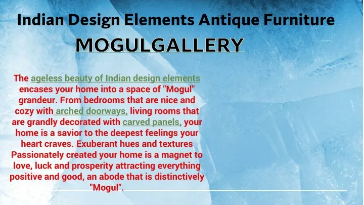 indian design elements antique furniture