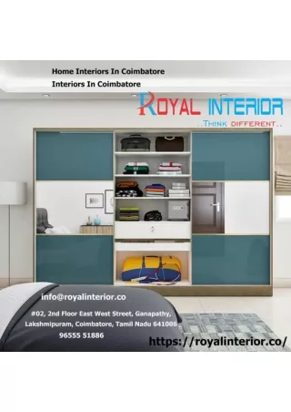 Home Interiors In Coimbatore