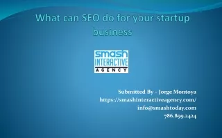 What can SEO do for your startup business