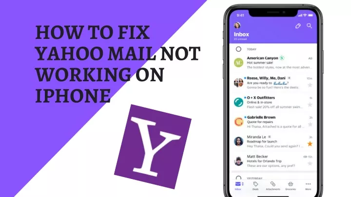 PPT - How to Fix Yahoo Mail not Working on iPhone? PowerPoint ...