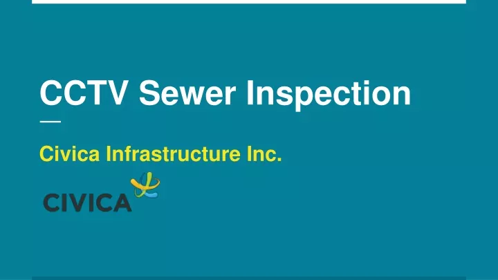 cctv sewer inspection