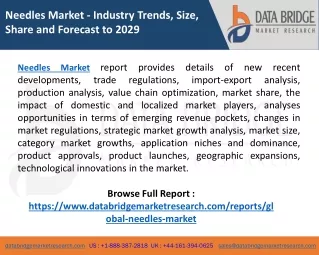 needles market industry trends size share