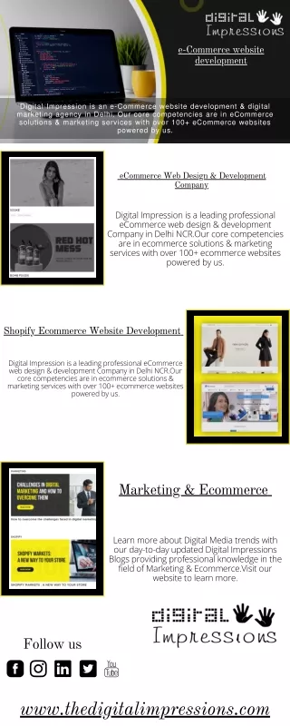 Ecommerce Website Development | The Digital Impressions