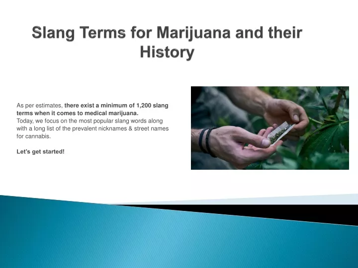 slang terms for marijuana and their history