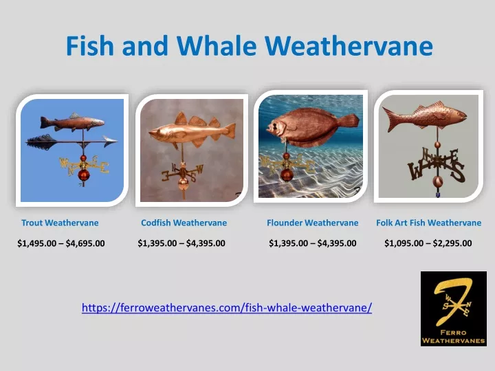 fish and whale weathervane