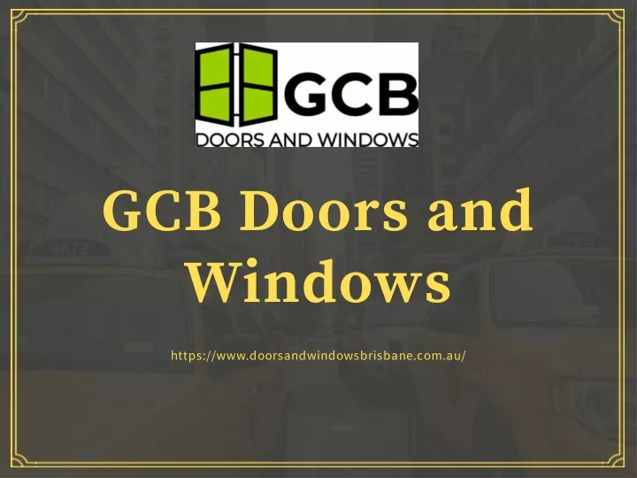 PPT GCB Doors and Windows PowerPoint Presentation, free download ID