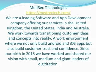 Leading Software And App Development Company In USA, UK And India
