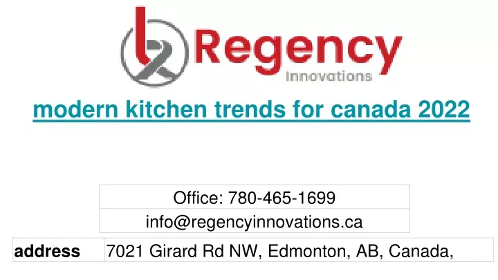 modern kitchen trends for canada 2022