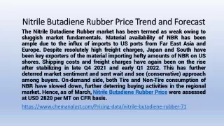nitrile butadiene rubber price trend and forecast