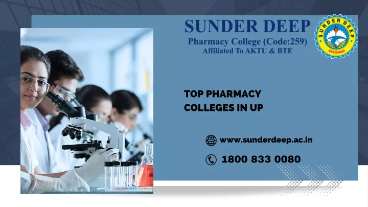 top pharmacy colleges in up