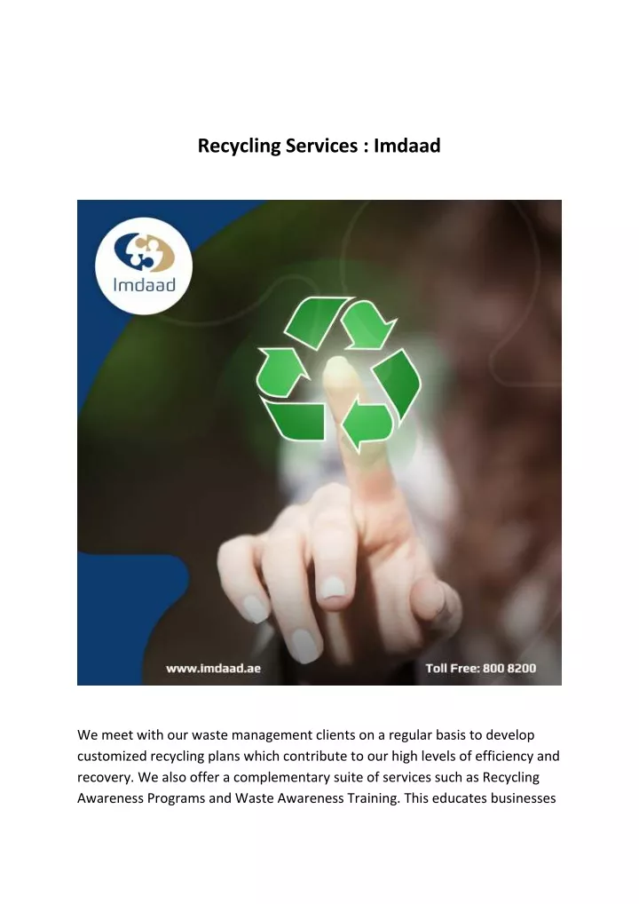 recycling services imdaad