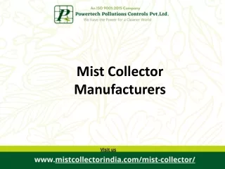 Who are the best mist collector manufacturers