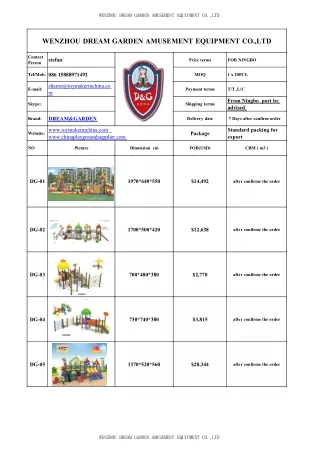 2022.3.21 outdoor playground price