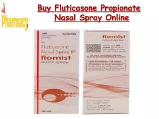 Buy Fluticasone Propionate Nasal Spray Online