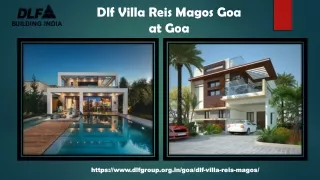 dlf villa reis magos goa at goa