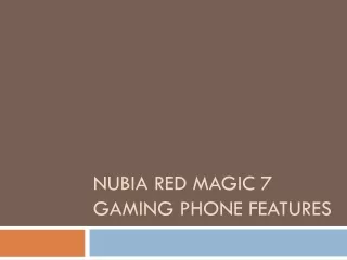 nubia red magic 7 gaming phone features