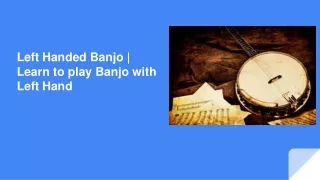 left handed banjo
