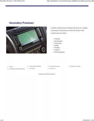 secondary processes peter plastics inc
