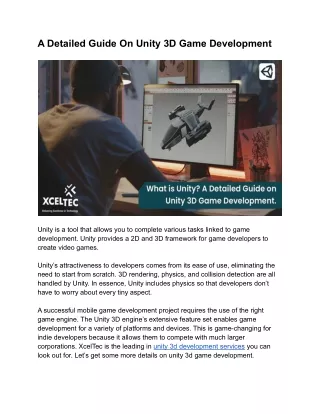 a detailed guide on unity 3d game development