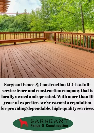Steel Welding Services | Sargeant Fence & Construction