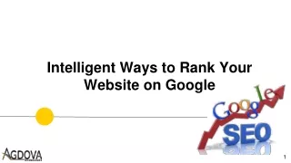 Intelligent Ways to Rank Your Website on Google