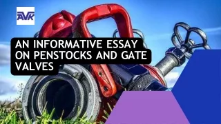 An Informative Essay on Penstocks and Gate Valves