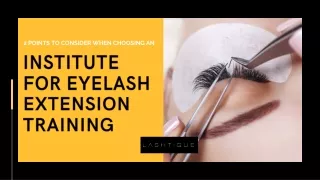 2 Points To Consider When Choosing An Institute For Eyelash Extension Training
