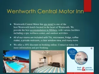 Best Spa Motel in Wentworth NSW